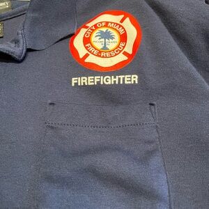 Navy Miami Firefighter Polo Shirt